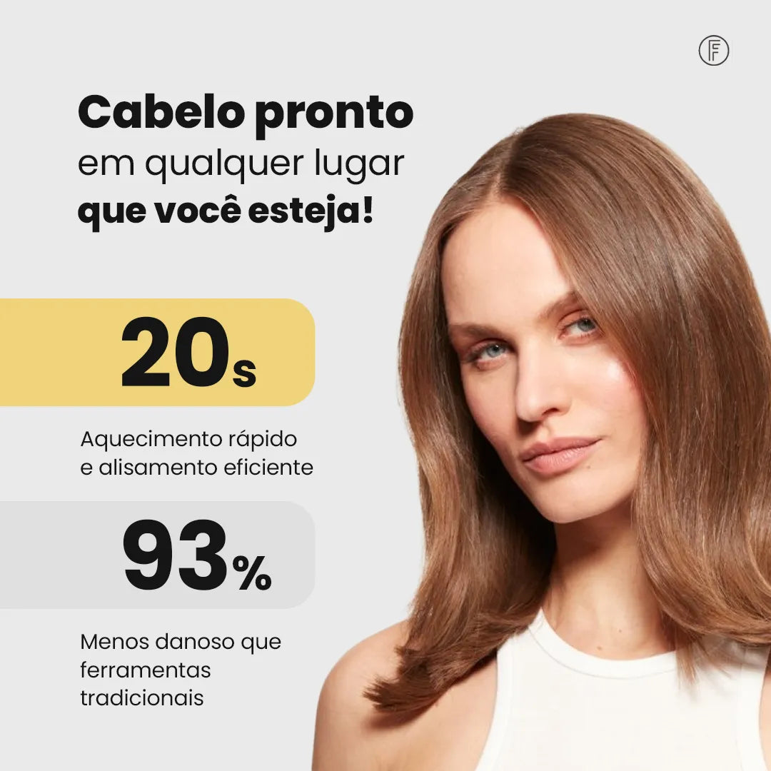 Escova Alisadora Portátil - BeautyMax Pro®