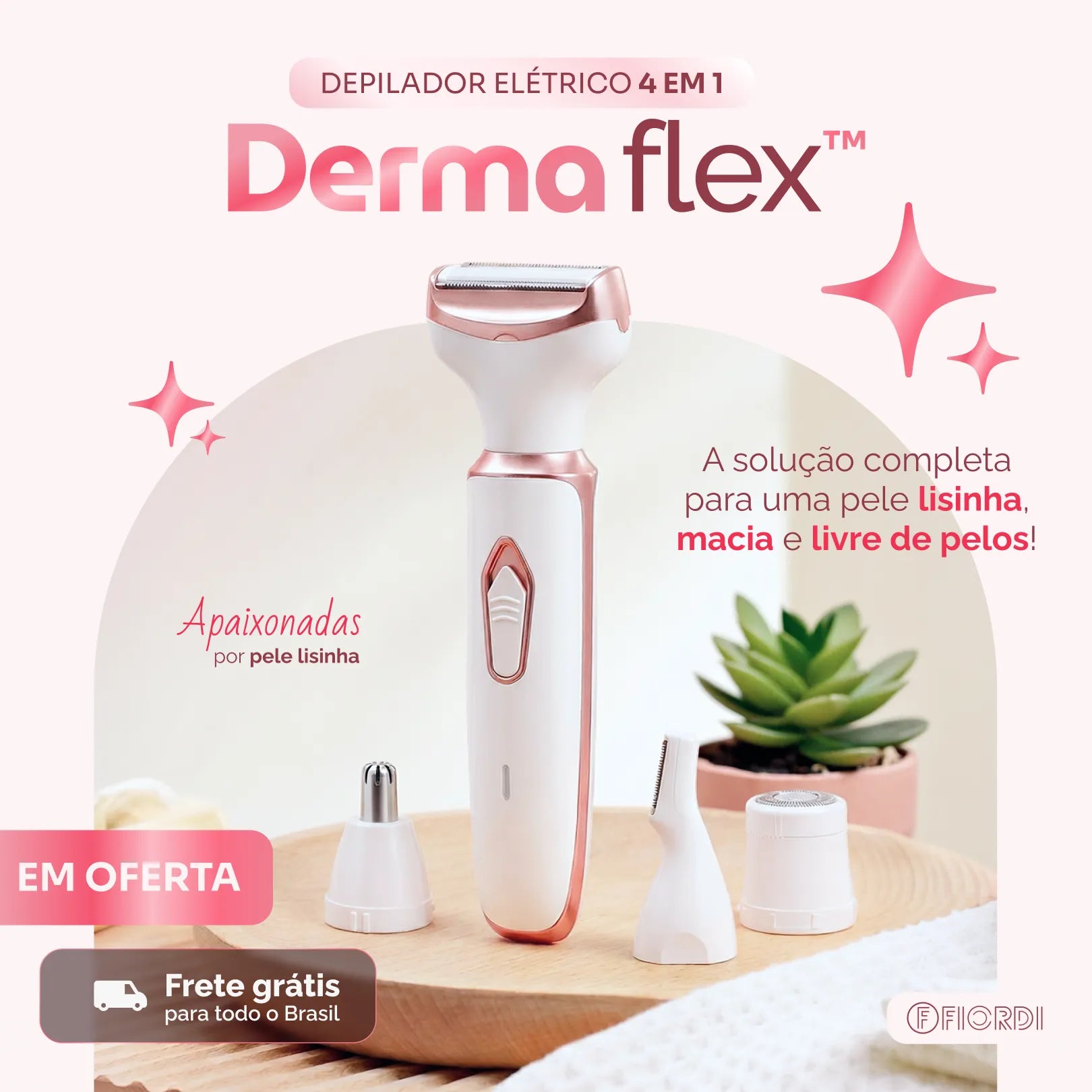 Depilador Elétrico 4 em 1 - DermaFlex™
