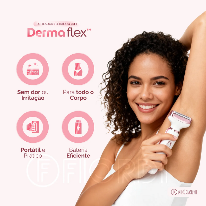 Depilador Elétrico 4 em 1 - DermaFlex®