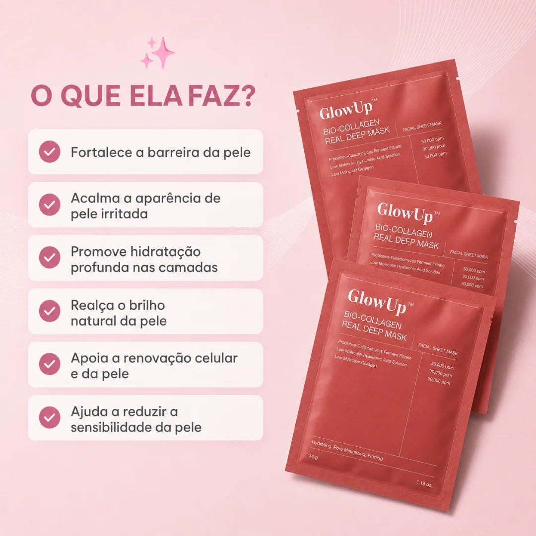 Máscara de Colágeno PDRN de Salmão - GlowUp™