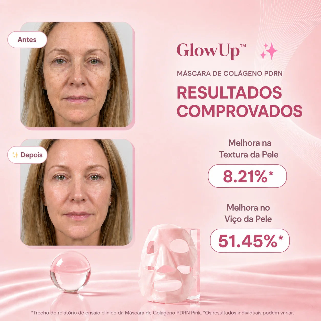 Máscara de Colágeno PDRN de Salmão - GlowUp™