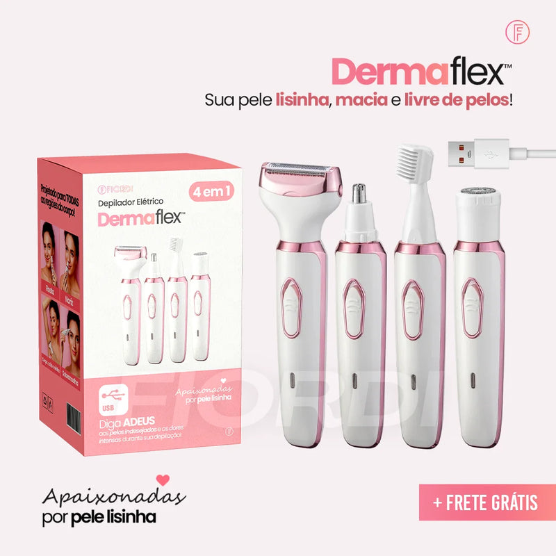 Depilador Elétrico 4 em 1 - DermaFlex®