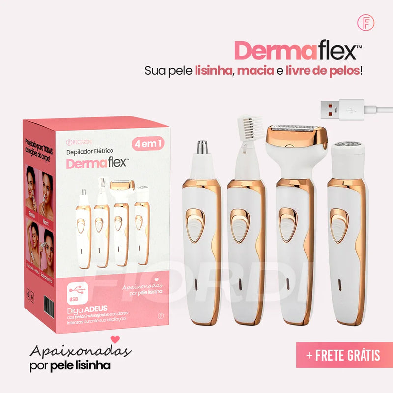 Depilador Elétrico 4 em 1 - DermaFlex®
