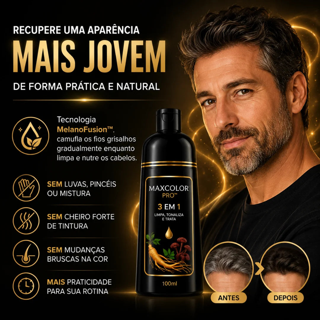 Shampoo Tonalizante Gradual 3 em 1 – MaxColor Pro™