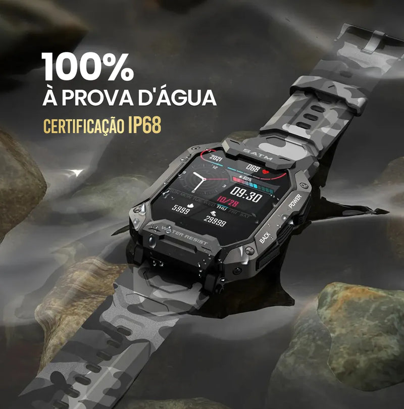 Smartwatch Militar - Navy Pro™ [2ª Pulseira de Brinde]
