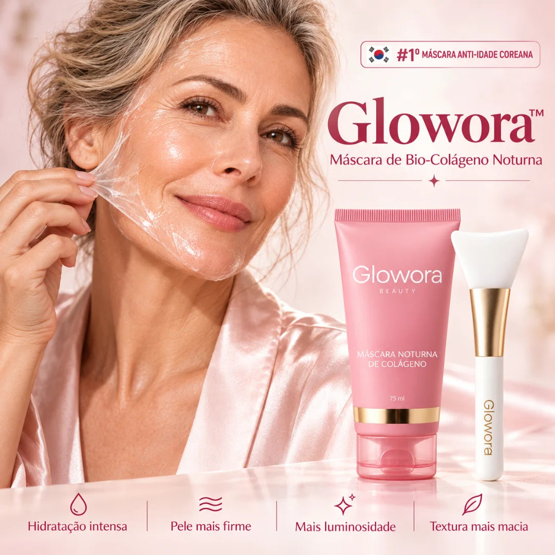 Glowora™ | Máscara Noturna de Bio-Colágeno