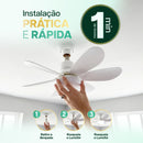 LumiAir™ Ventilador Inteligente de Teto com Led
