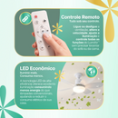 LumiAir™ Ventilador Inteligente de Teto com Led