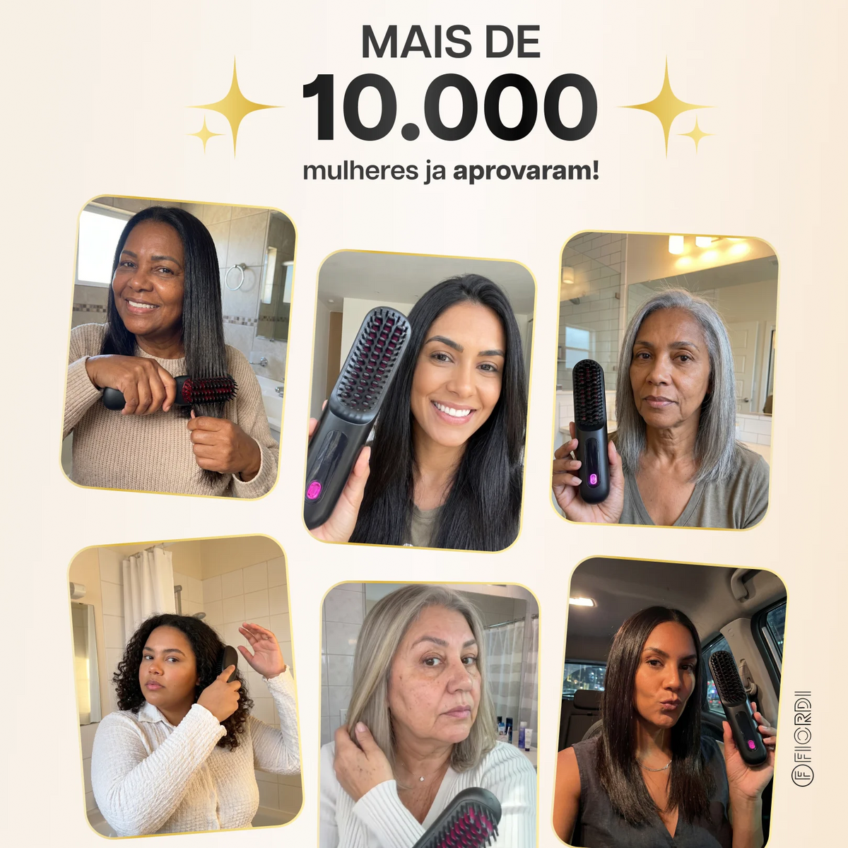Escova Alisadora Portátil - BeautyMax Pro™