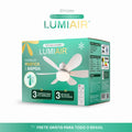 LumiAir™ Ventilador Inteligente de Teto com Led