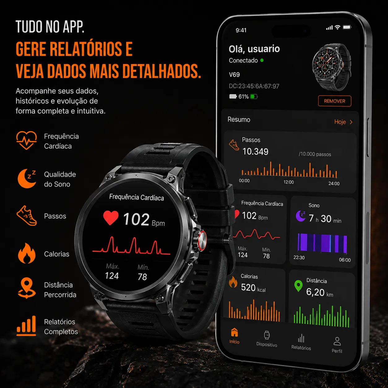 StahlGear Zeus™ Smartwatch Ultra Resistente