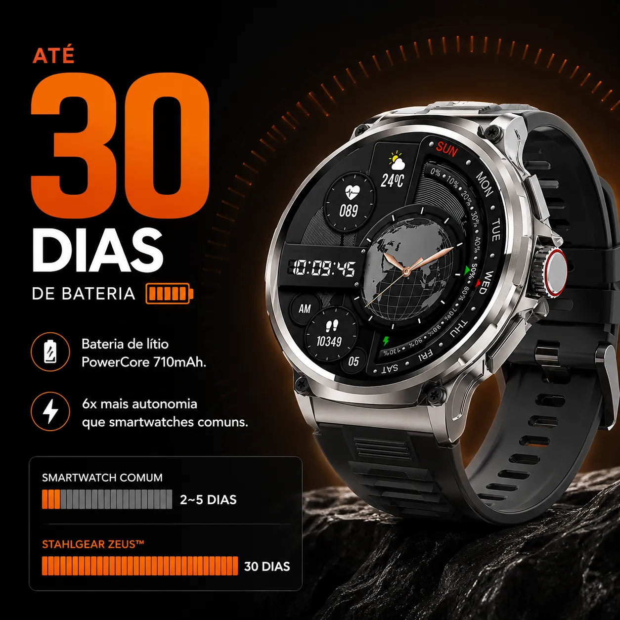 StahlGear Zeus™ Smartwatch Ultra Resistente