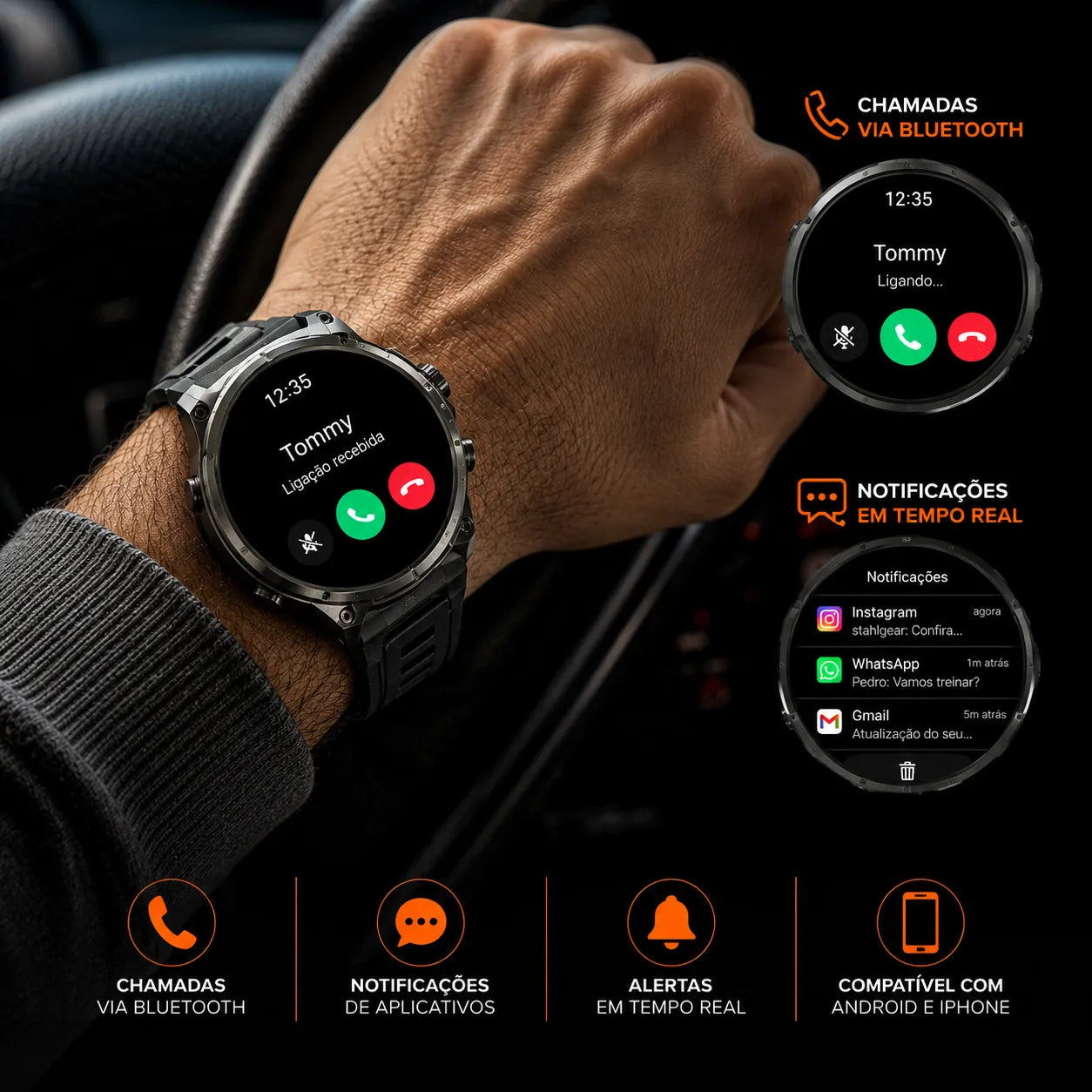 StahlGear Zeus™ Smartwatch Ultra Resistente