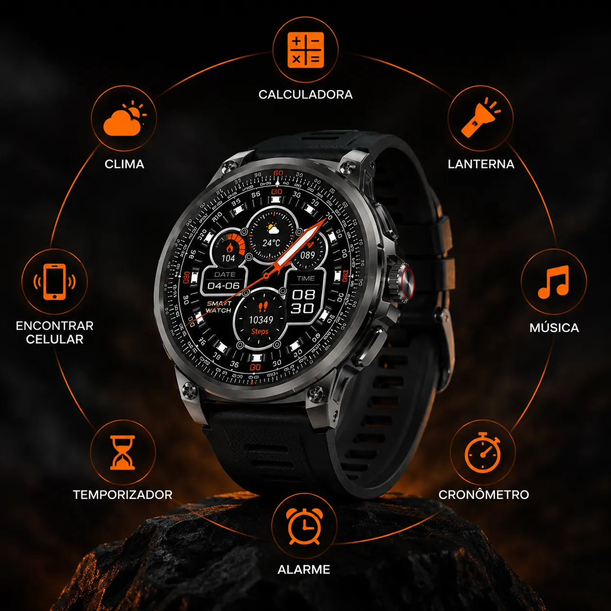 StahlGear Zeus™ Smartwatch Ultra Resistente