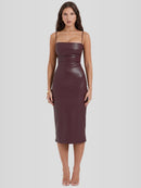 Vestido em Couro Helena