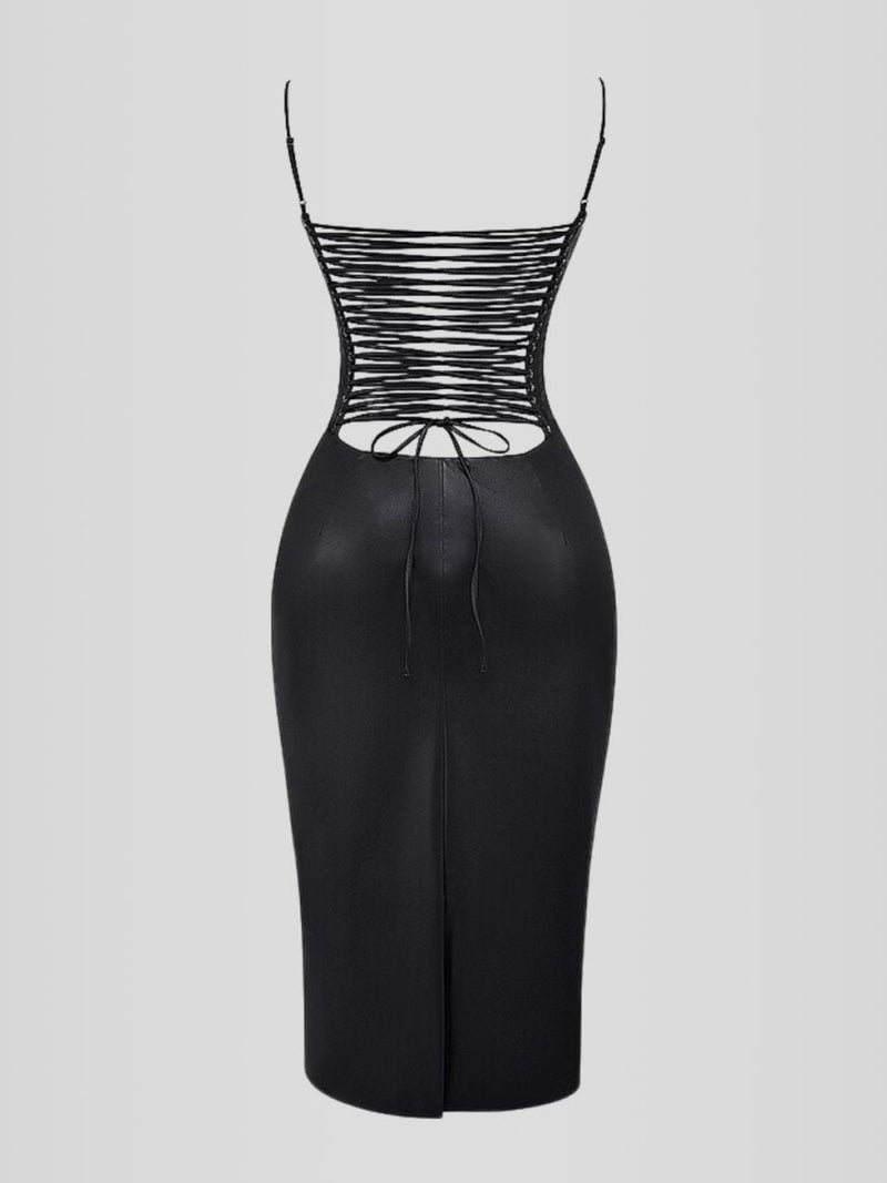 Vestido em Couro Helena